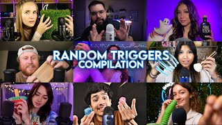 ASMR Fast Triggers Compilation Random ASMR [upl. by Adneram]