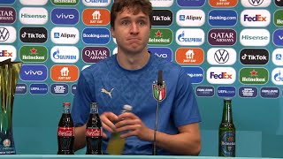 Federico Chiesa prefers orange juice instead of cola and water [upl. by Enyrat]