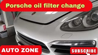 how to change the oil on a Porsche oil mentanence on a Porsche [upl. by Llennoc]