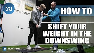 HOW TO SHIFT YOUR WEIGHT IN THE DOWNSWING  DONT MAKE THIS MISTAKE [upl. by Kan]