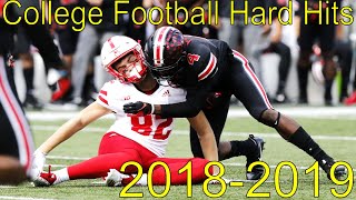 College Football Biggest Hits 201819 [upl. by Maiga]