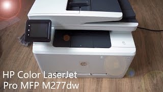 Review HP Color LaserJet Pro MFP M277dw  Multifunktionsdrucker mit Netzwerkscan Anleitung [upl. by Vanthe]