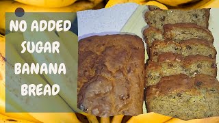 MOIST BANANA 🍌 BREAD RECIPE NO ADDED SUGAR NO MIXER EASY amp DELICIOUS [upl. by Rocray]