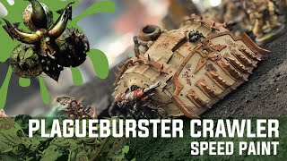 Plague Burster Crawler  Death Guard Speedpaint  Pallid Hand 30k scheme [upl. by Moretta]