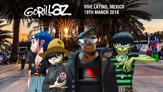 Gorillaz  Vive Latino 2018 Mexico Full Show [upl. by Lasko]