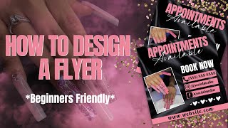 how to design a flyer using canva  diy flyers design [upl. by Denver]