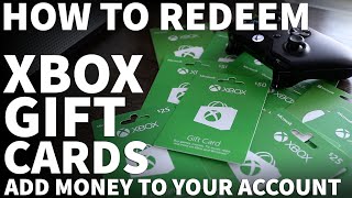 How to Redeem Xbox Gift Card Code  How to Use Xbox Gift Card to Add Money on Xbox One and Series X [upl. by Anaele44]