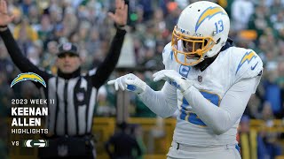 Every Keenan Allen catch from 116yard game vs Packers  Week 11 [upl. by Eoj785]