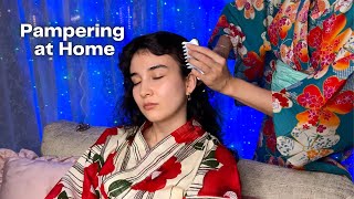 ASMR I got Scalp Comb Massage at Home in Japan Soft Spoken [upl. by Evette]