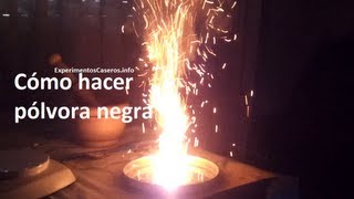 Cómo hacer pólvora negra Experimentos Caseros [upl. by Gilchrist249]