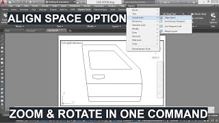 217 EXPRESS TOOLLAYOUTALIGN SPACE OPTION ALIGNSPACE COMMAND IN AUTOCAD ZOOM AND ROTATE IN ONE [upl. by Lecirg633]