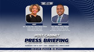 JISTV  Post Cabinet Press Briefing  June 12 2024 [upl. by Ednarb313]