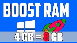 IncreaseBoost RAM Performance 2X on Windows 10 [upl. by Aiel]