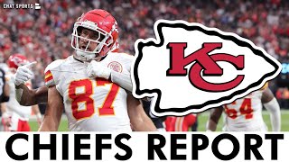 HUGE Kansas City Chiefs News After Win vs Raiders Travis Kelce Highlights  Nazeeh Johnson Injury [upl. by Verdi716]