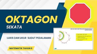 LUKIS DAN UKUR SUDUT PEDALAMAN OKTAGON SEKATA  TAHUN 6 [upl. by Ahseka]