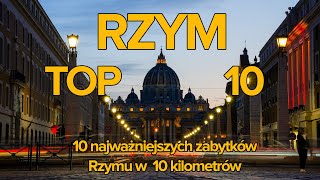 Rzym TOP 10  zabytków w 10 kilometrów [upl. by Redna]