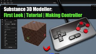 Substance 3D Modeller First Look  Tutorial  Making Controller [upl. by Enyledam]