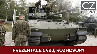 Naši vojáci ze 7 mechanizované brigády se seznamovali s bojovým vozidlem pěchoty CV90 [upl. by Yvon]