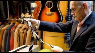 David Saxby discussing Ties and Cravats  The four in Hand amp Windsor knot compilation [upl. by Oiluig]