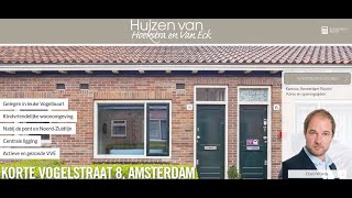 Te koop Korte Vogelstraat 8 Amsterdam  Hoekstra en van Eck Makelaars  Méér Makelaar [upl. by Alimaj506]