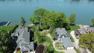 Amherstburg Ontario Detroit river Fort Malden by drone [upl. by Aseyt]