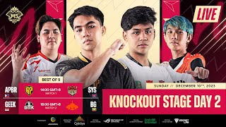 LIVE  DAY 2  M5 World Championship Knockout Stage  ENG [upl. by Nnylhtak]