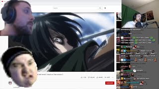 Forsen reacts to ENG SUBHD Reiner and Bertholdts betrayal and reveal  Attack on Titan season 2 [upl. by Akienat]