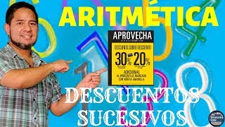 Descuentos sucesivos descuentos sobre descuentos [upl. by Nnayd]