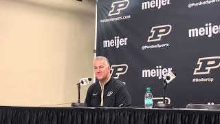 Matt Painter talks paint defense more after Purdue’s win against Yale [upl. by Guntar]