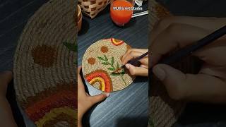 Jute boho art  Wallmate ideas love foryou bohoart crafts shortsvideo satysfying wallate [upl. by Dnilasor]