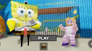 SPONGEBOB SQUAREPANTS BARRYS PRISON RUN OBBY  LANKYBOX VS SPONGEBOB SQUAREPANTS [upl. by Angelo]