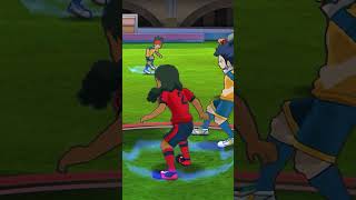 Inazuma Eleven GO Strikers 2013  Ryuusei Blade VS Iron Wall  Big Spider shorts [upl. by Ecertal817]