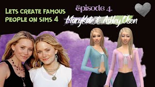 Sims 4 Create A Sim MaryKate amp Ashely Olsen [upl. by Vada239]