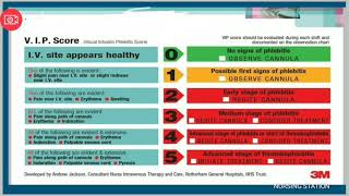 VIP  VISUAL INFUSION PHLEBITIS  SCORE [upl. by Cyrus]