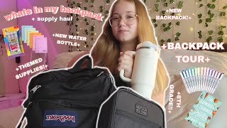 WHATS IN MY BACKPACK 2024  supply haul 🎒🏫 8TH GRADE [upl. by Marietta]