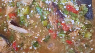 HOW TO MAKE THE BEST NIGERIAN OKRO SOUP nigeriafood okro [upl. by Onitnatsnoc176]