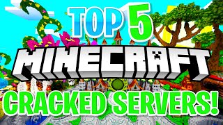 PLAYING THE TOP 5 CRACKED MINECRAFT SERVERS [upl. by Pelagia]