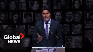 Flight PS752 Trudeau promises accountability as Canadians mark 3rd anniversary of crash  FULL [upl. by Ydarg]