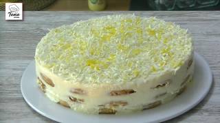 TARTA FRÍA de LIMÓN GALLETAS y LECHE CONDENSADA ¡sólo 4 ingredientes  Tarta fácil sin horno [upl. by Crystie322]