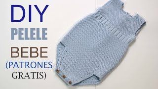 Tejer Tutorial de PELELE para BEBE DIY patrones gratis [upl. by Alletnahs]