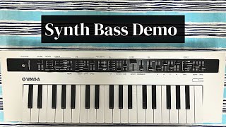 Yamaha Reface CS Synth Bass Demo [upl. by Ardra782]