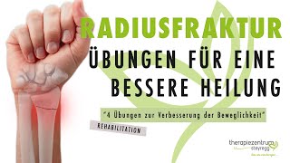 4 Übungen nach einer Radiusfraktur  Therapiezentrum Steyregg [upl. by Saunderson]