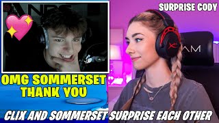 Clix Surprised By Sommerset With Gifted Subs Then He Surprised her Back [upl. by Eidnak591]