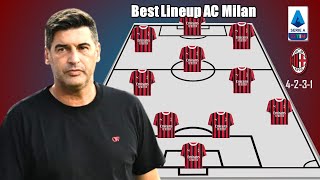 BEST LINEUP AC MILAN FEAT TRANSFER PAVLOVIĆ ROYAL YOUSSOUF FOFANA SAMARDŽIĆ MORATA [upl. by Relly]