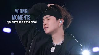 yoongi moments quotspeak yourself the finalquot [upl. by Nnylirak]