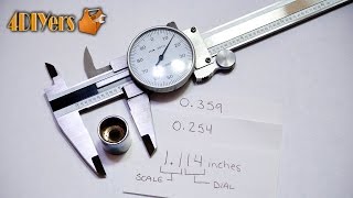 DIY Reading a Dial Vernier Caliper Imperial [upl. by Keon122]