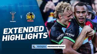 Harlequins v Exeter  EXTENDED HIGHLIGHTS  Tight Tussle at the Stoop  Gallagher Premiership 2324 [upl. by Masterson336]