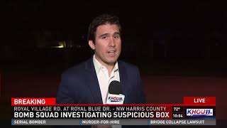 Police investigating a suspicious package in NW Harris Co [upl. by Anilram]