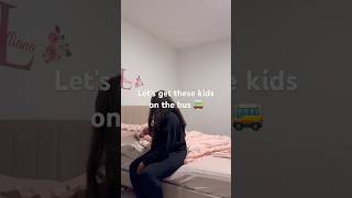 Let’s get these kids on the bus mommorningroutine momroutine mom momvlog [upl. by Akierdna]