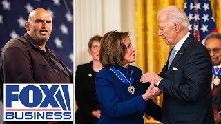 YOU GOT WHAT YOU WANTED Sen Fetterman sounds off on Pelosi for blaming Biden [upl. by Sisxela]